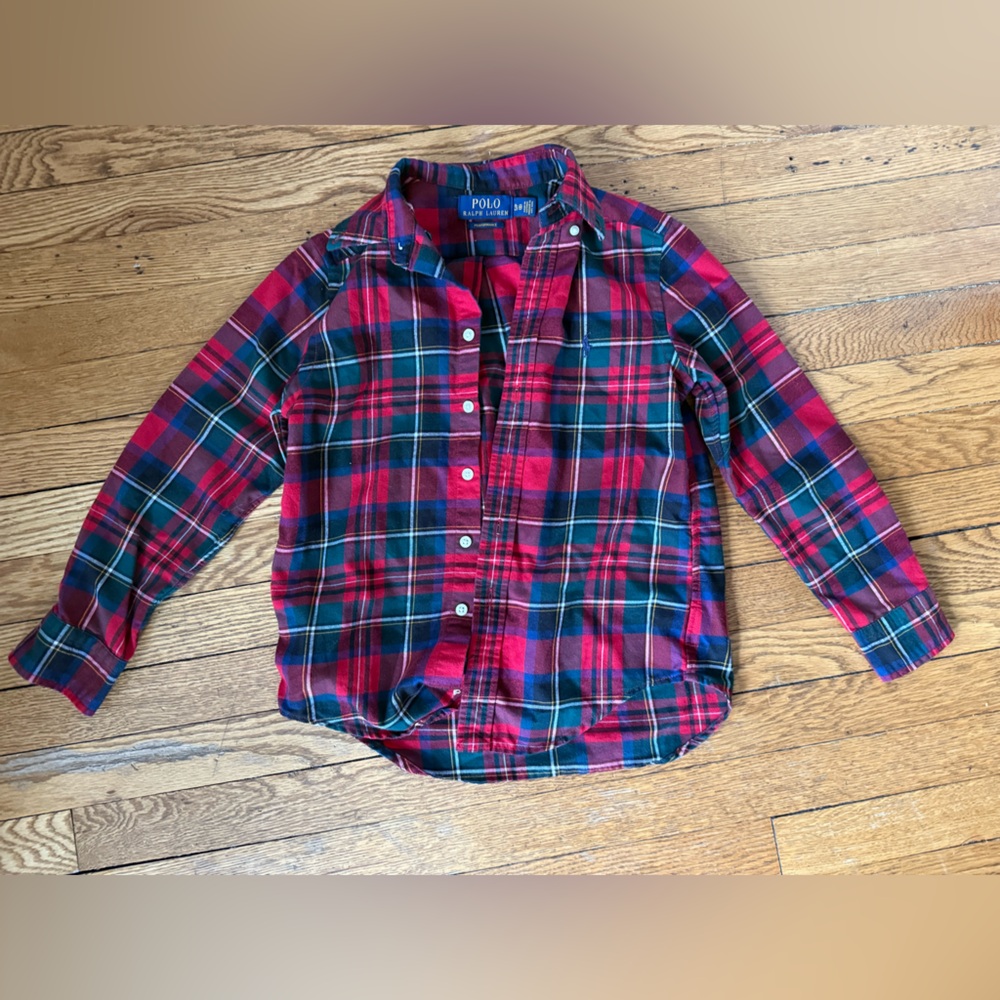 Polo Ralph Lauren Kids Plaid Button Down Shirt - Size 8